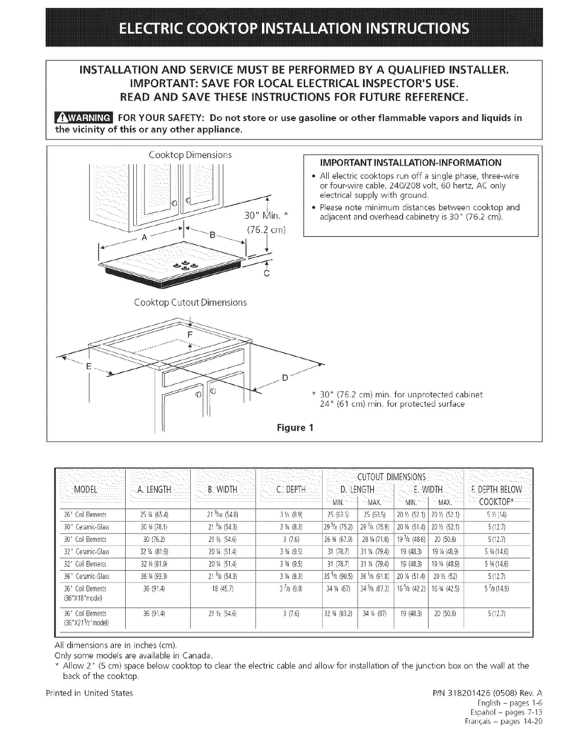 Frigidaire FFEC3225LWA User manual