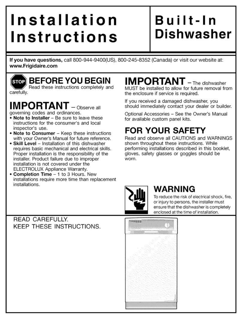Frigidaire FFBD1821MW0A User manual