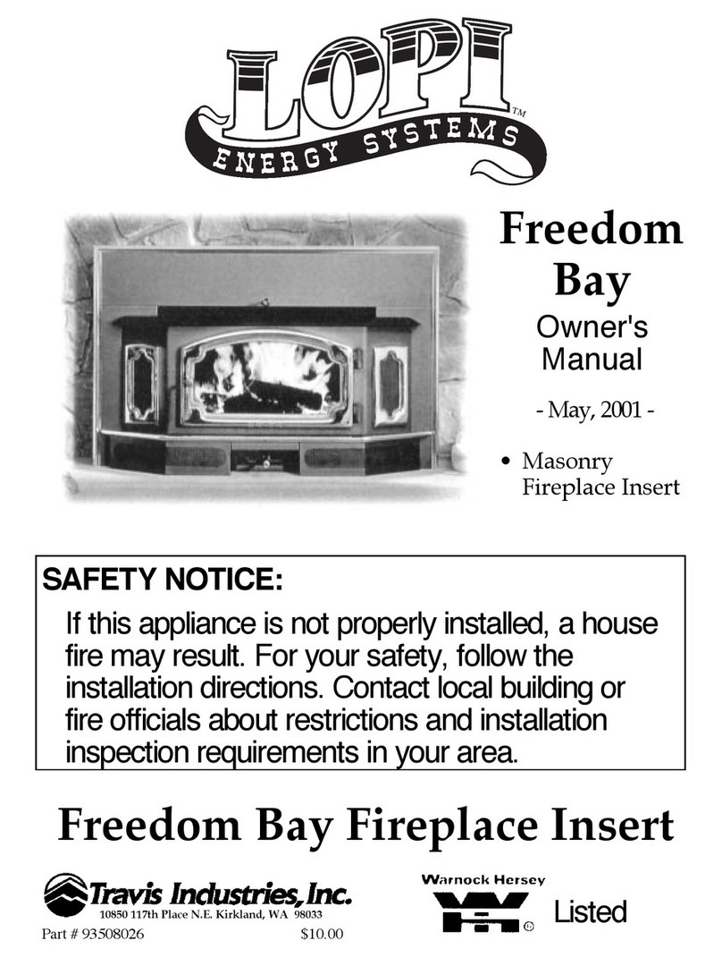 Travis Industries Freedom Bay User manual