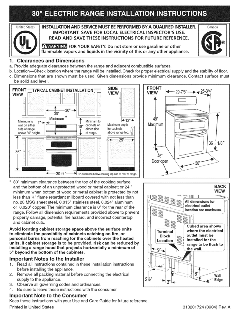 Frigidaire FGEF304DKFC User manual Frigidaire FGEF304DKFC User manual
