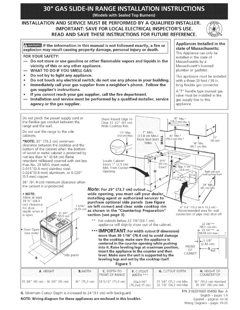 Frigidaire FGS367DSA User manual