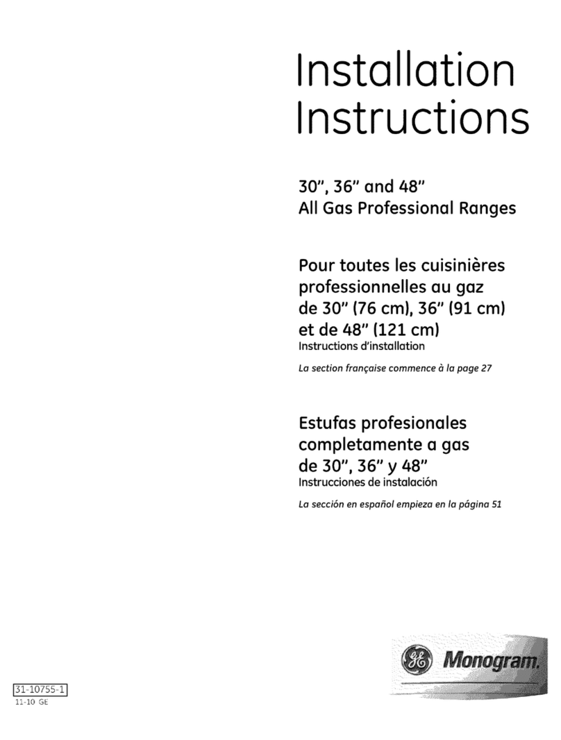 GE ZGP366N User manual