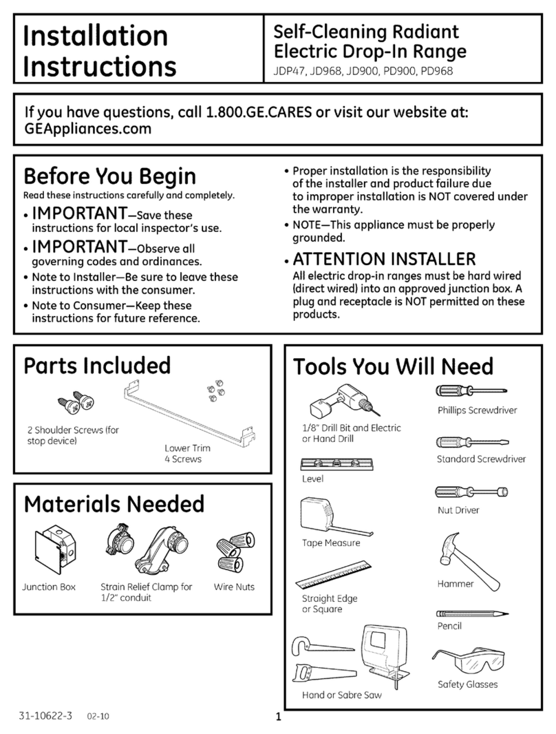 GE JDP47 installation instructions