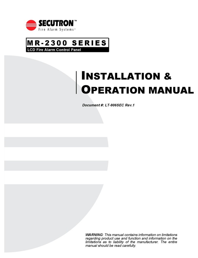Secutron MR-2300 series User manual