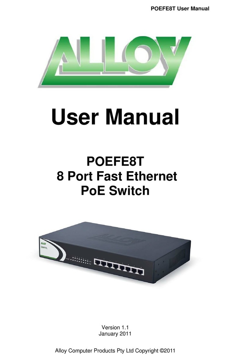 Alloy POEFE8T User manual