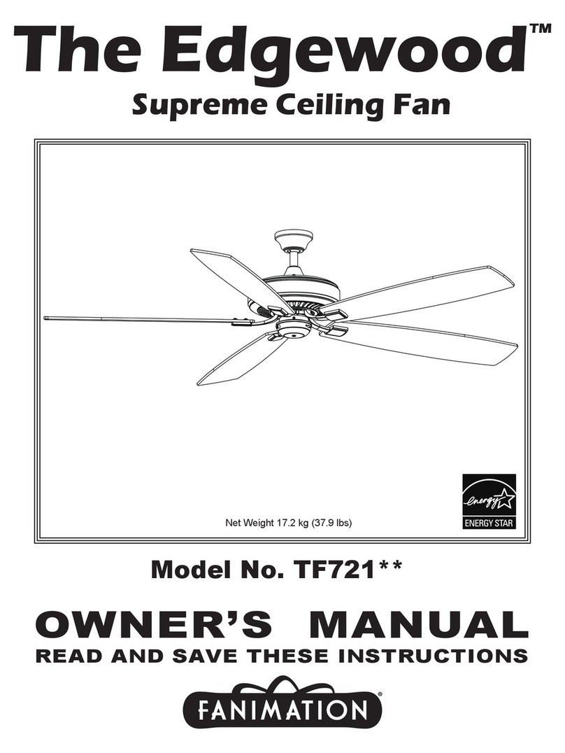 Fanimation The Edgewood TF721 Series User manual
