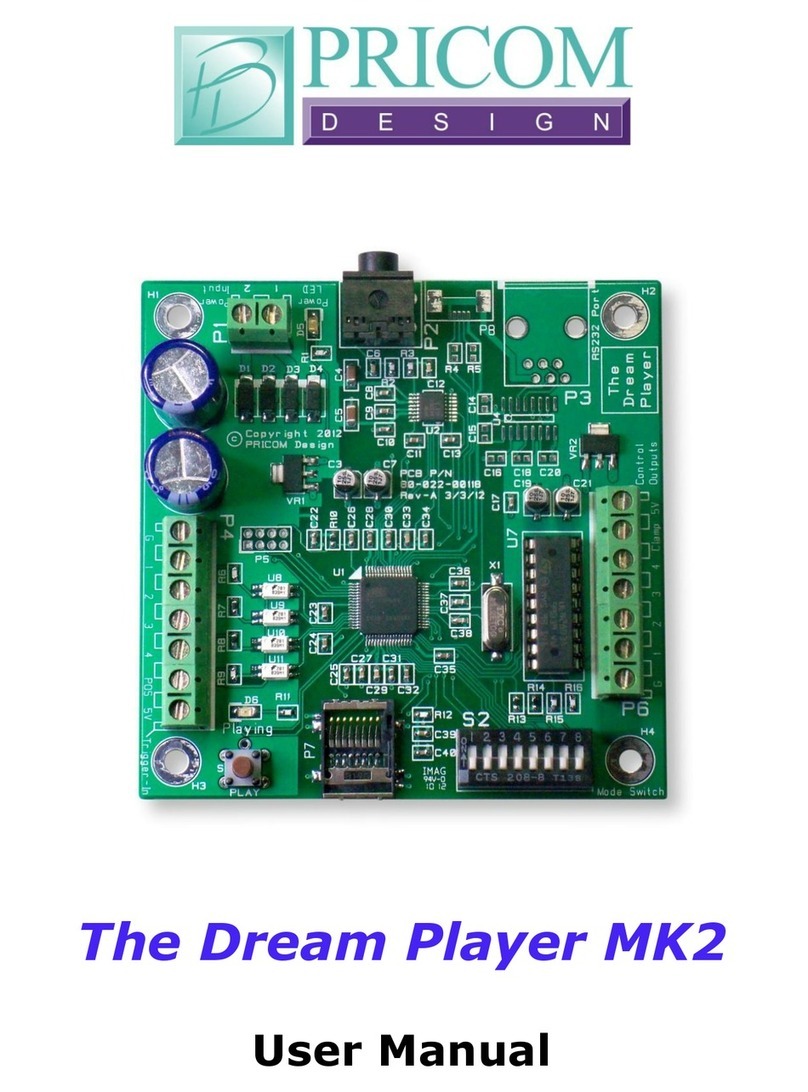 PRICOM Design Dream Player MK2 user manual