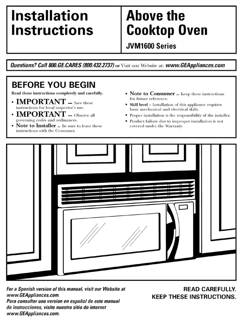 GE JVM1600 Series User manual
