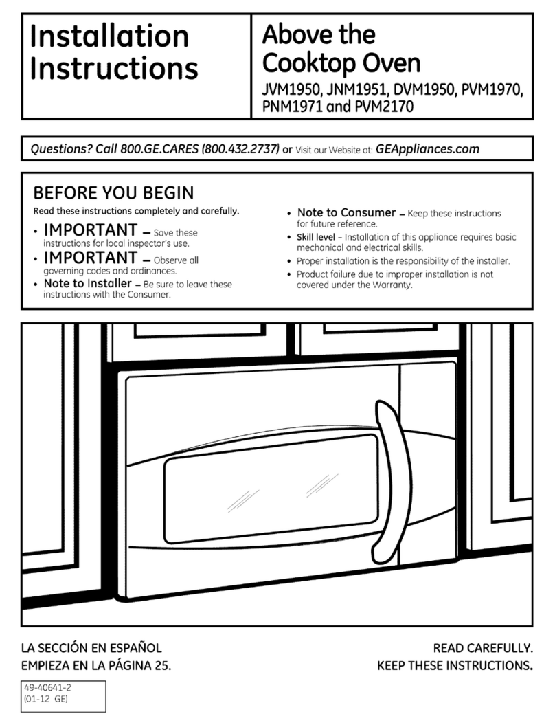 GE Appliances JVM1950 User manual