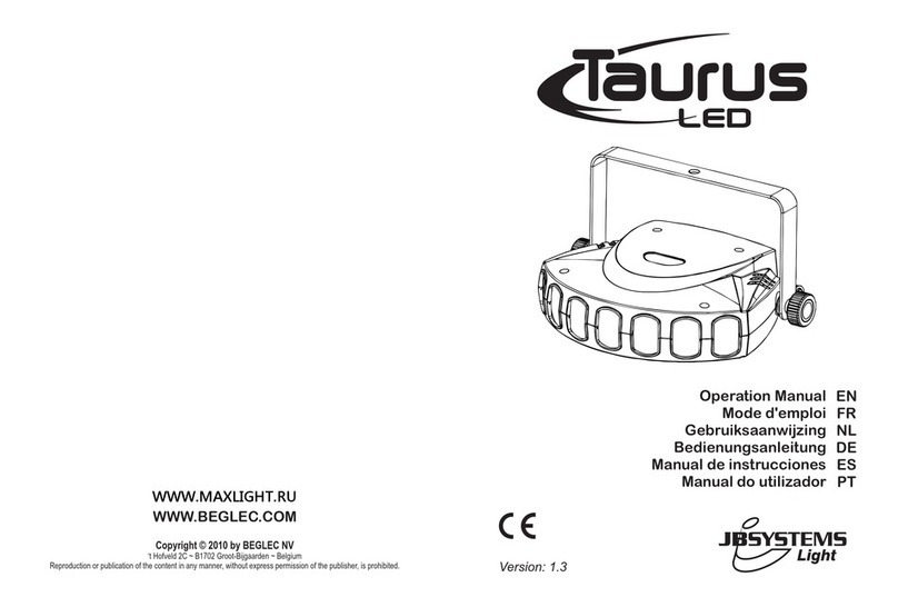 JB Systems Light Taurus LED User manual