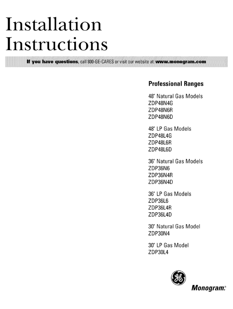 GE Monogram ZDP48N4G User manual