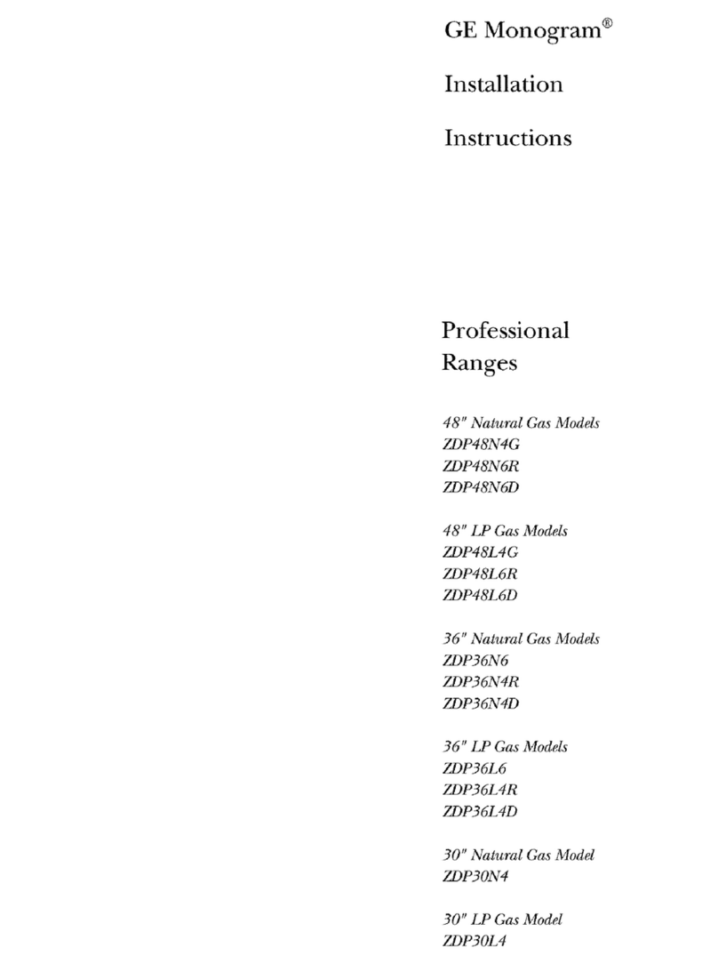 GE Monogram ZDP48N4G User manual GE Monogram ZDP48N4G User manual