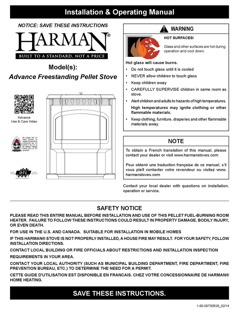 Hearth and Home Technologies Harman Installation & operating manual