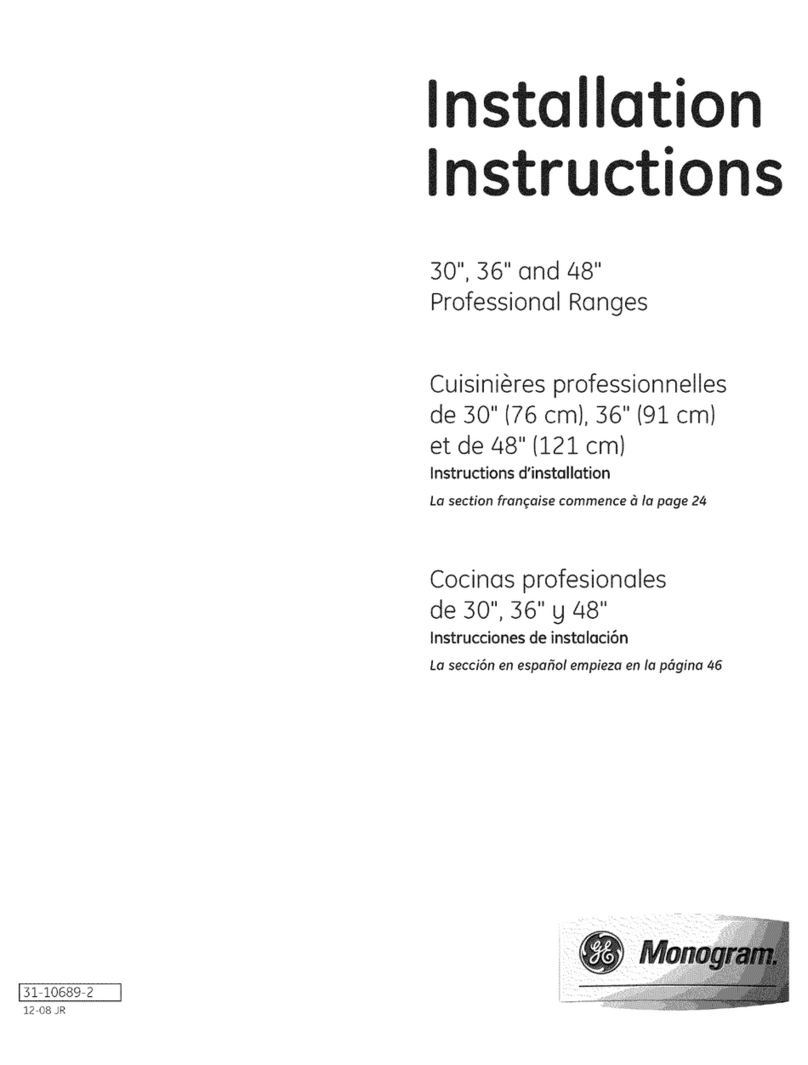 GE Monogram ZDP484NG User manual
