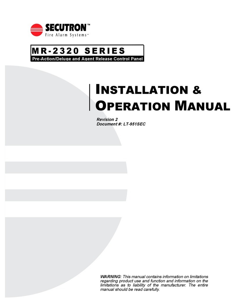 Secutron MR-2320 Series User manual