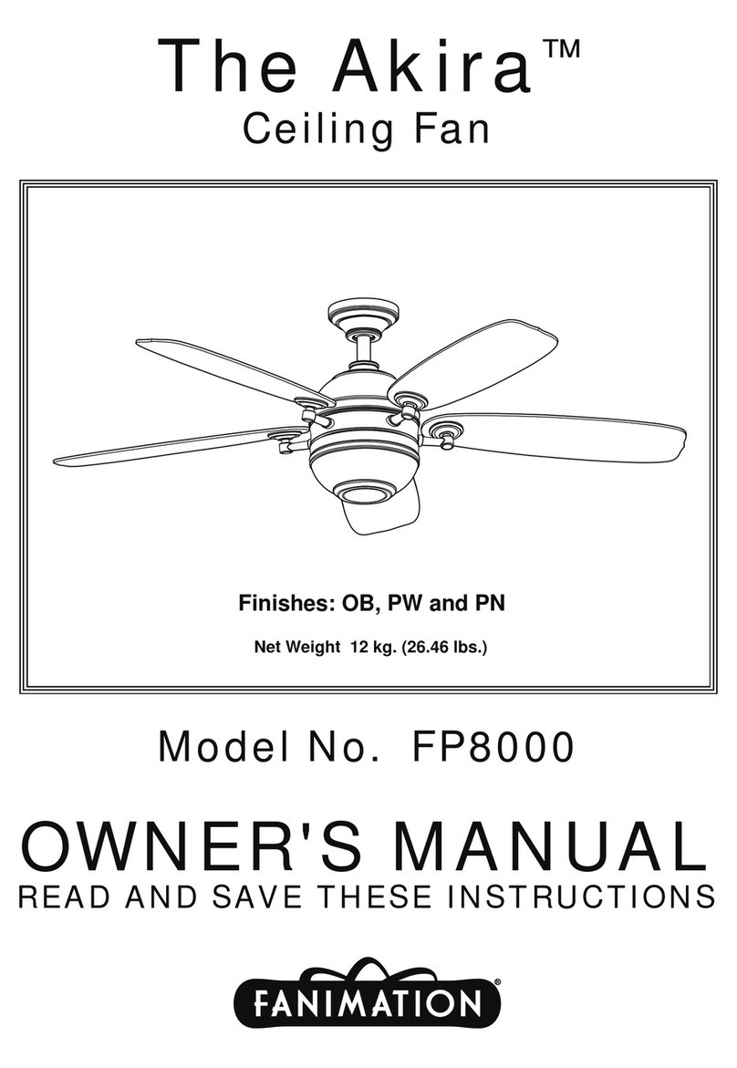 Fanimation The Akira FP8000OB User manual