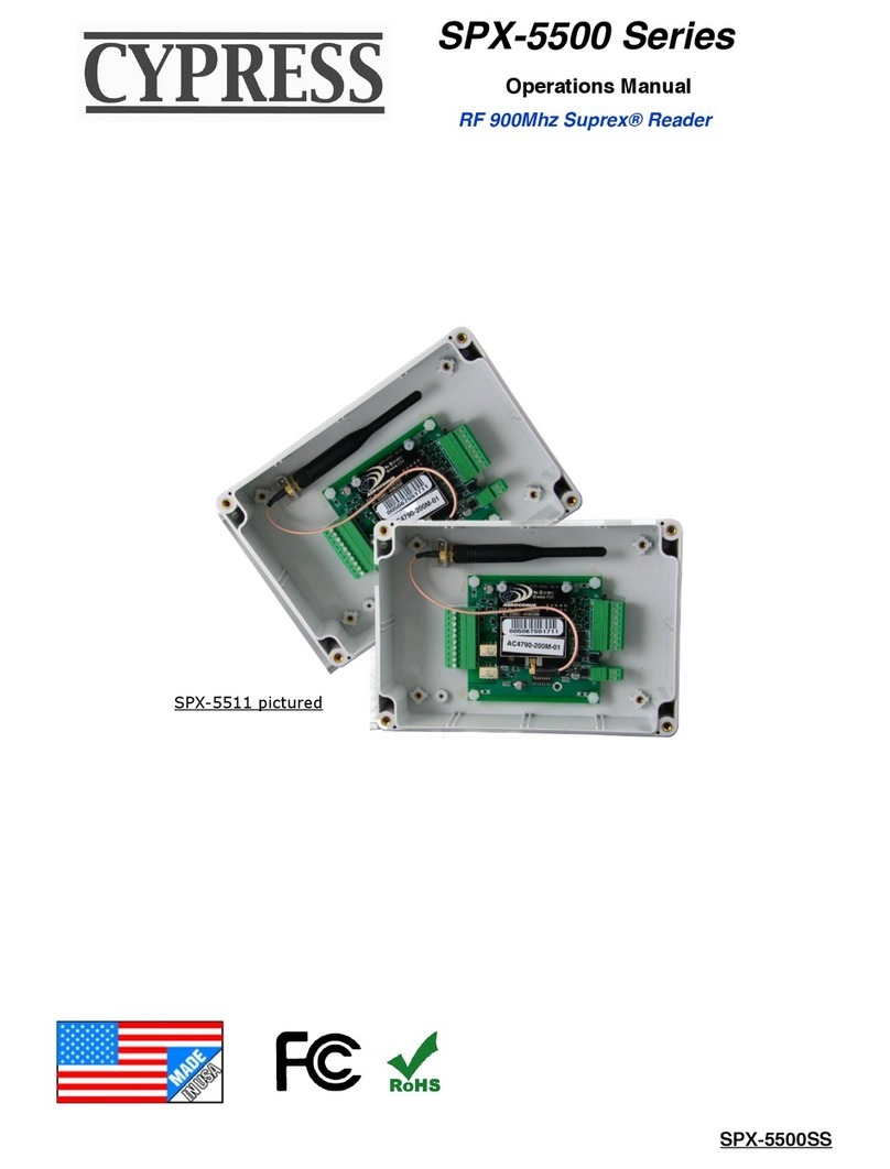 Cypress SPX-5500 Series Operation manual