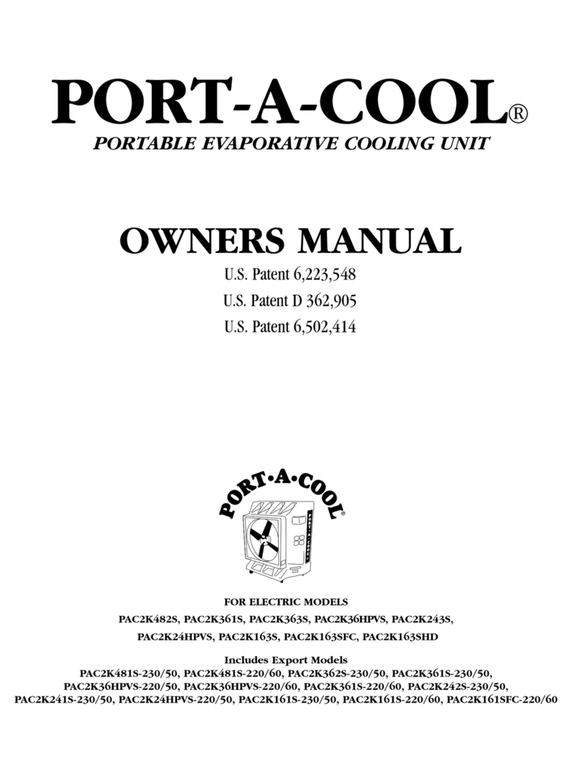 Port A Cool PAC2K163SHD User manual