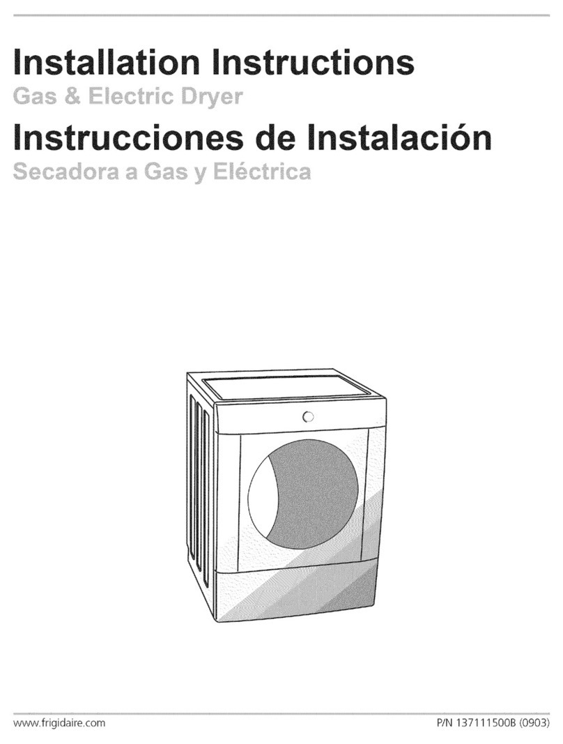 Frigidaire GLEQ2170KE0 User manual Frigidaire GLEQ2170KE0 User manual