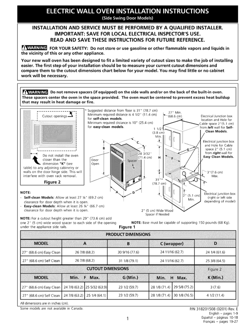 Frigidaire FEB786CESF User manual