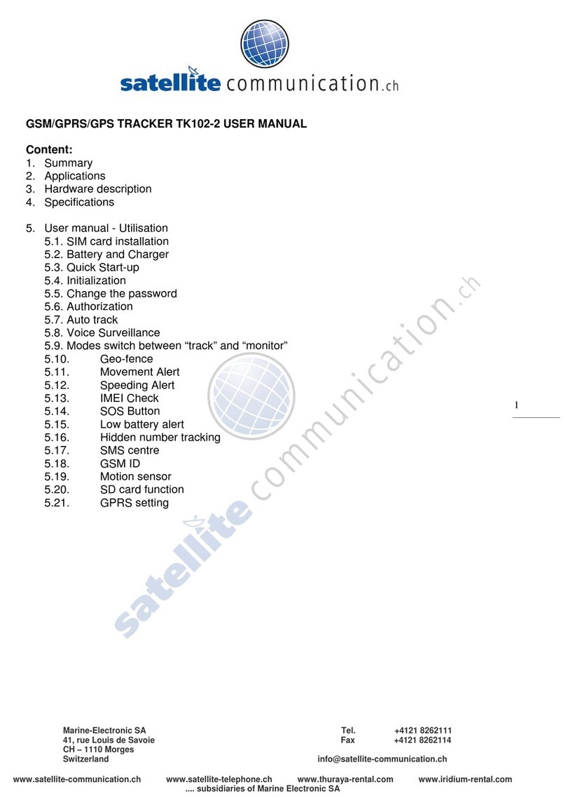 Satellite Communication TK102-2 user manual