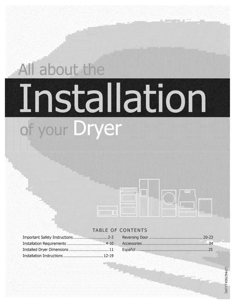 Frigidaire FASE7073NR2 Installation