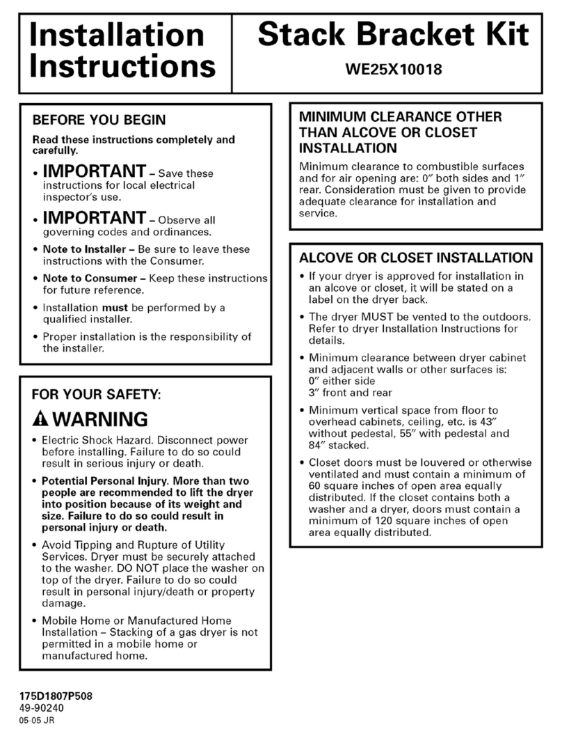 GE WE25X10018 User manual