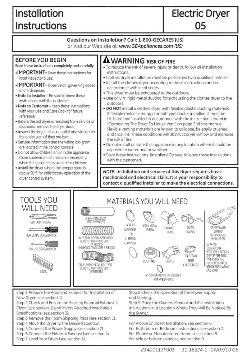GE DNCD450EG9WC installation instructions