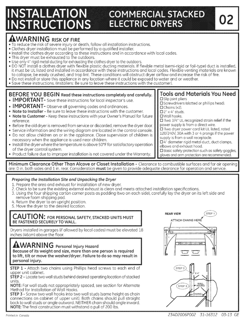 GE DDC4400T5WH User manual
