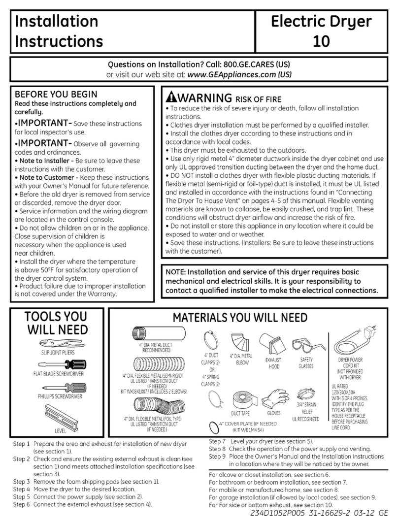 GE GFDS150ED0WW User manual