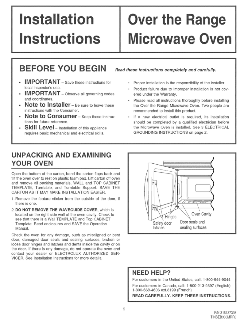 Frigidaire FMV156DBA User manual