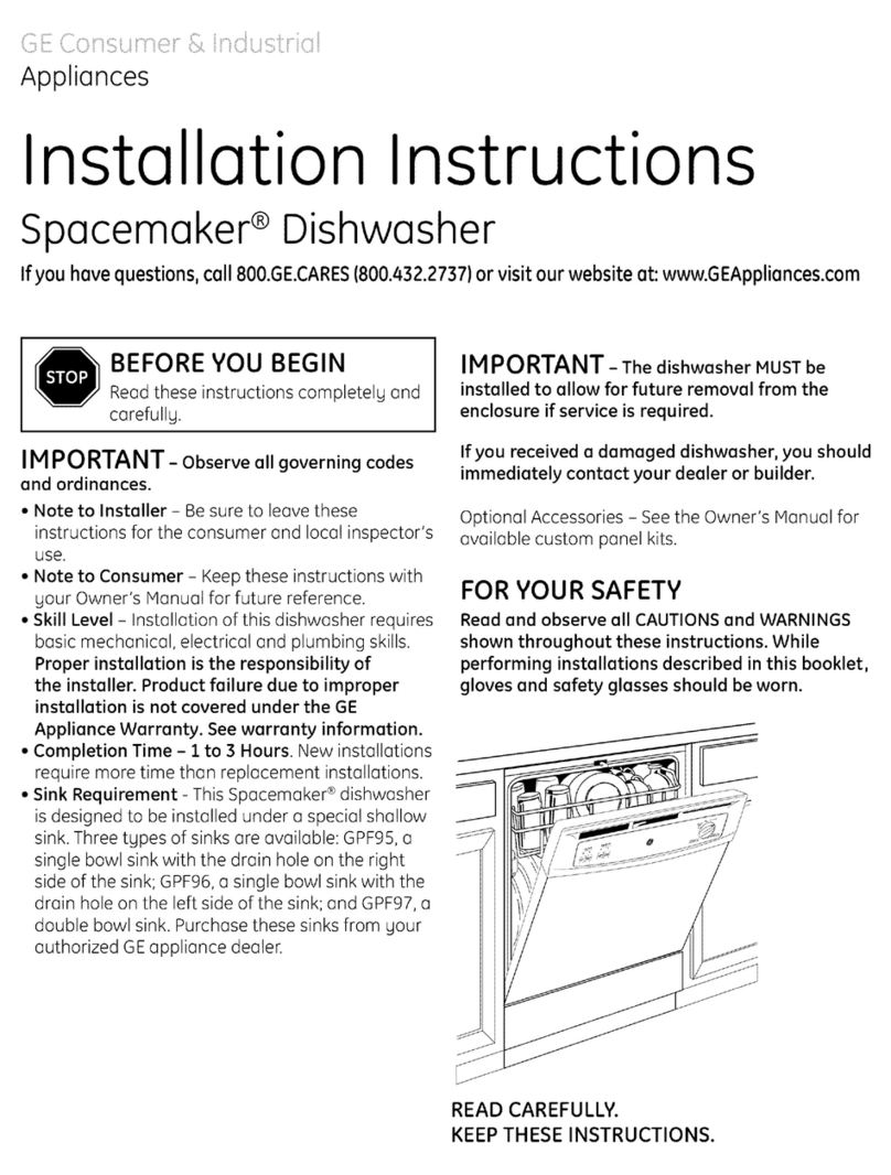 GE Spacemaker GSM2200V00WW User manual