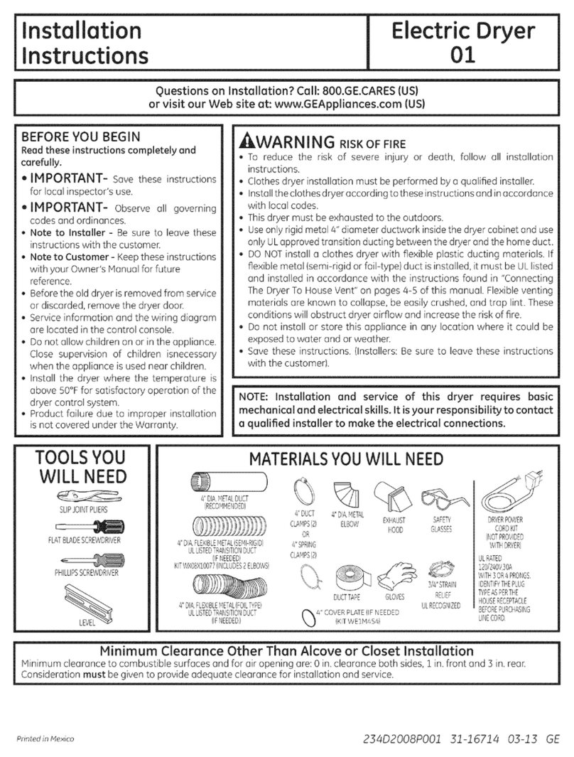 GE GFDN110ED1WW User manual