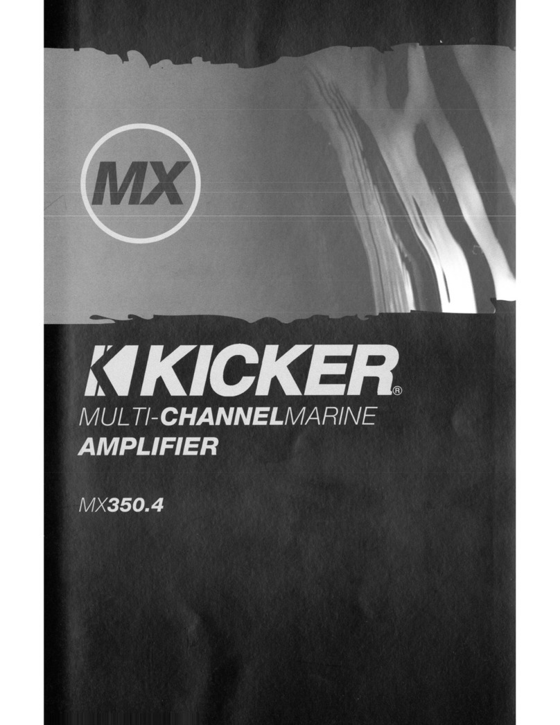 Kicker MX350.4 User manual