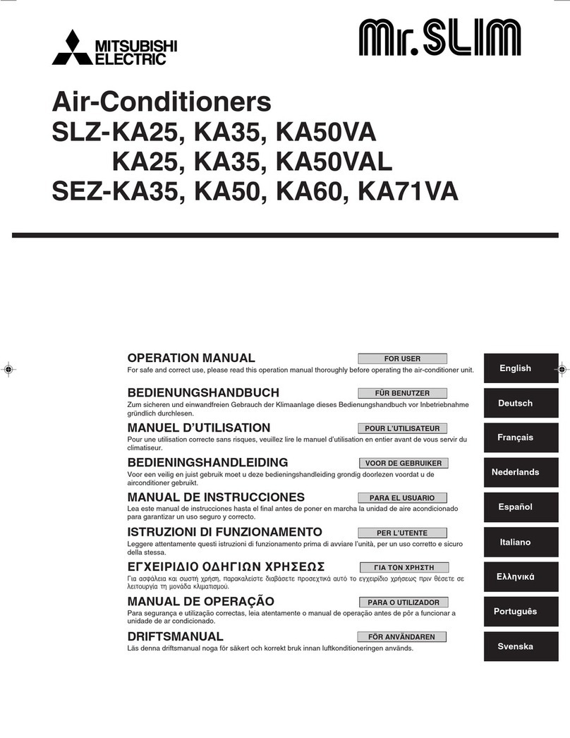 Mitsubishi Electric SLZ-KA25 User manual