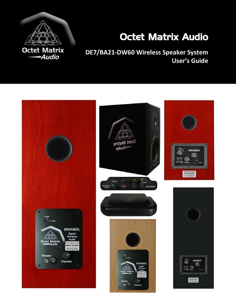 Octet Matrix Audio DE7/BA21-DW60 User manual