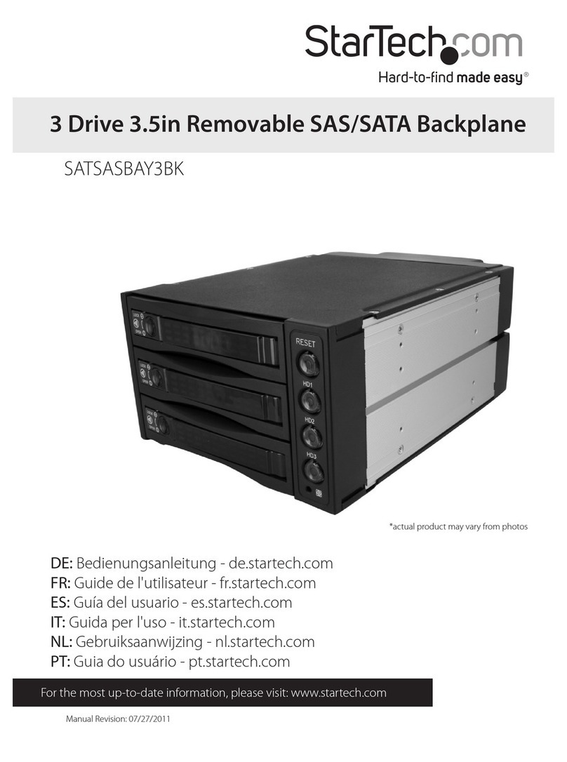 StarTech.com SATSASBAY3BK User manual