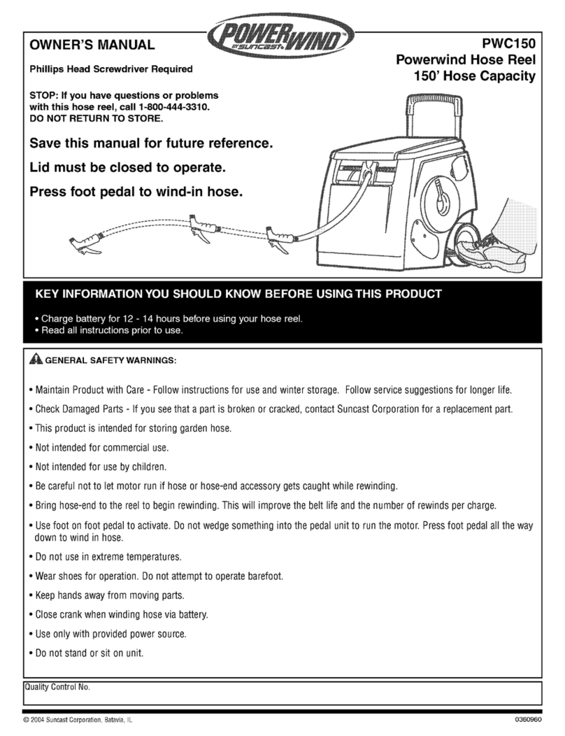 Suncast PowerWind PWC15O owner's manual