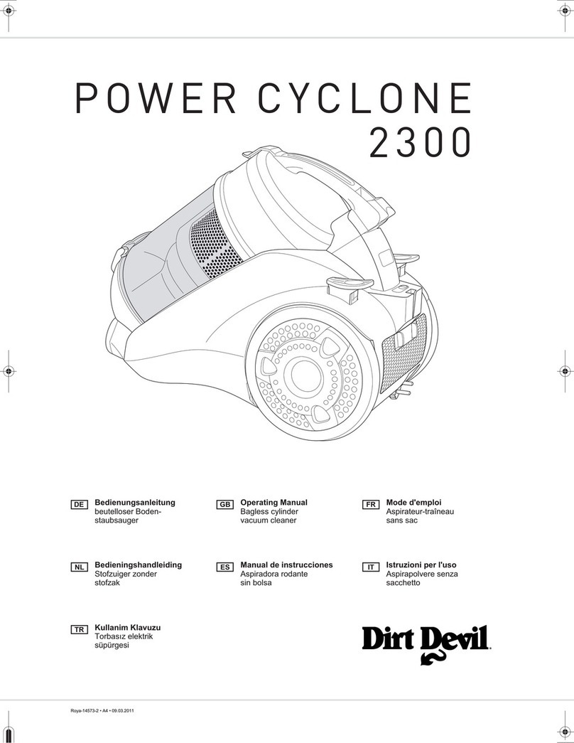 Dirt Devil POWERCYCLONE 2300 Quick start guide