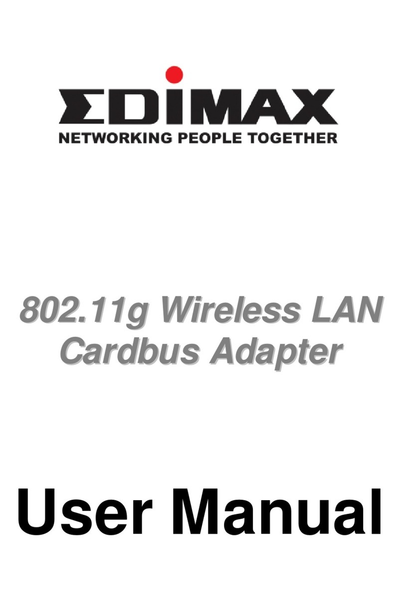 Edimax 802.11g Wireless LAN Cardbus Adapter user manual