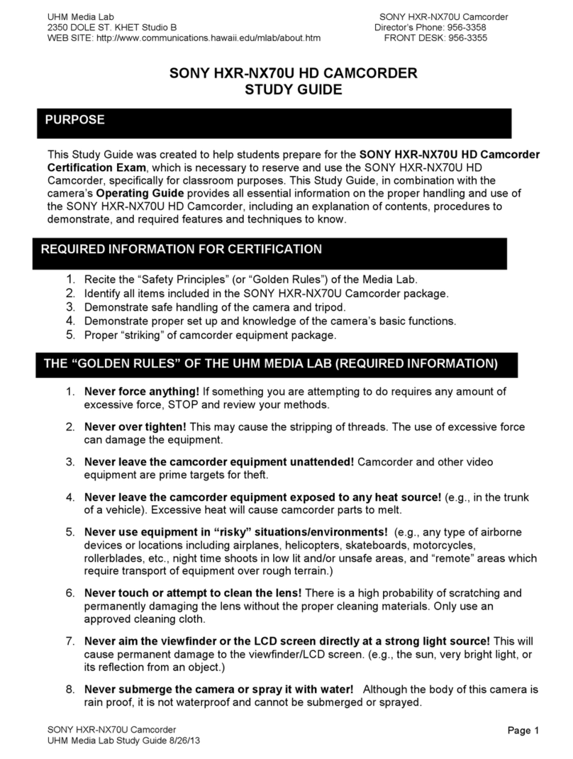 Sony HXR-NX70U User manual
