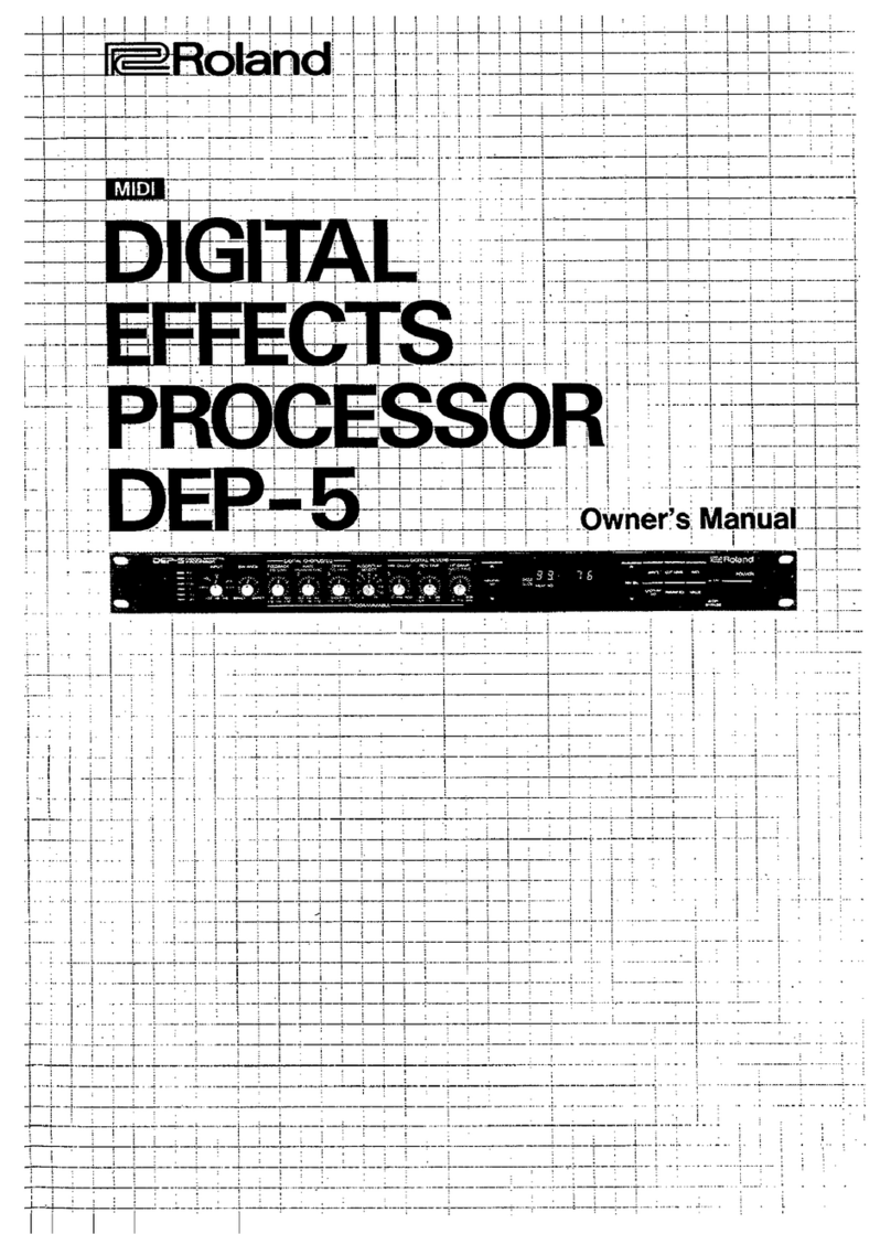 Roland DEP-5 User manual
