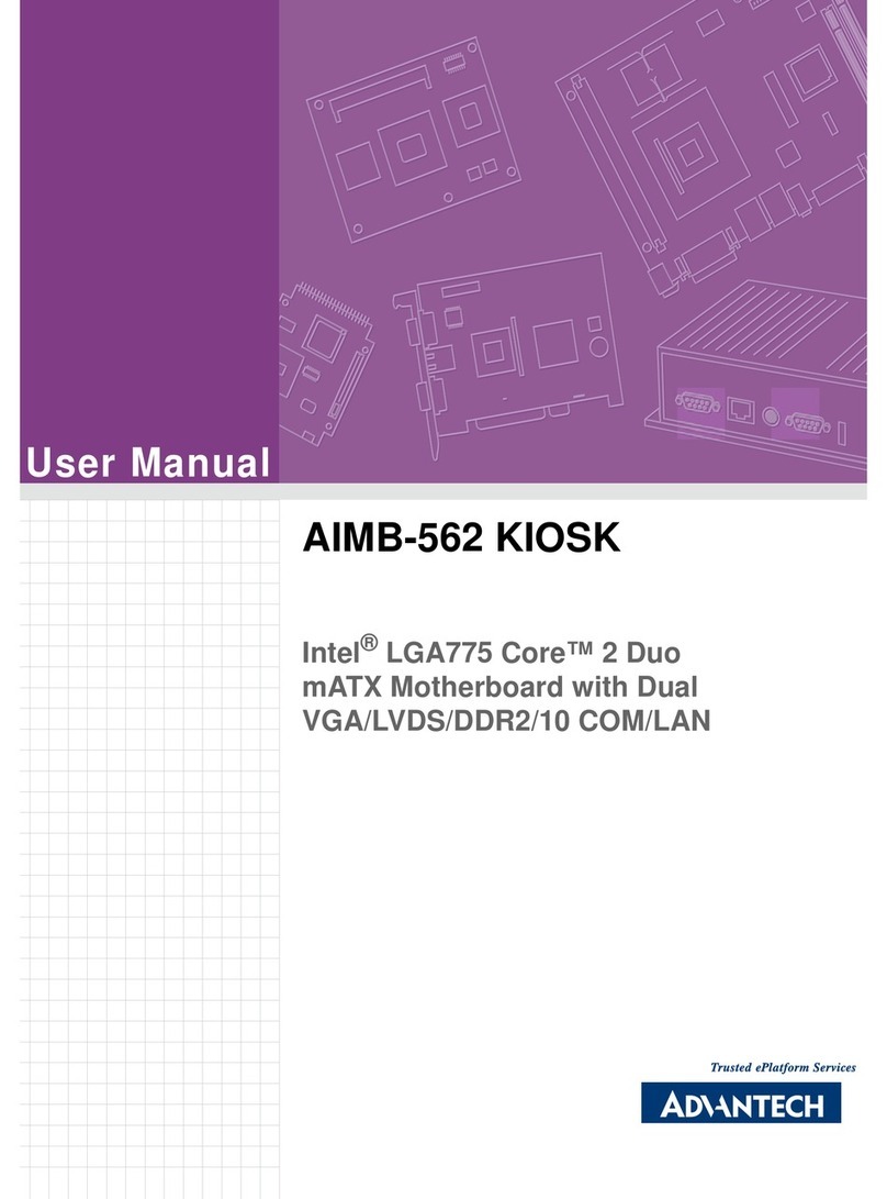 Advantech AIMB-562 KIOSK User manual