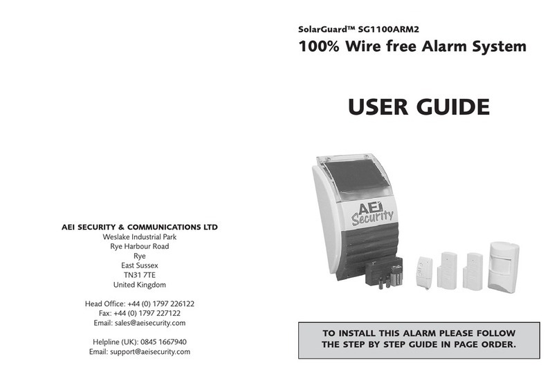 AEI Security & Communications SolarGuard SG1100ARM2 user guide