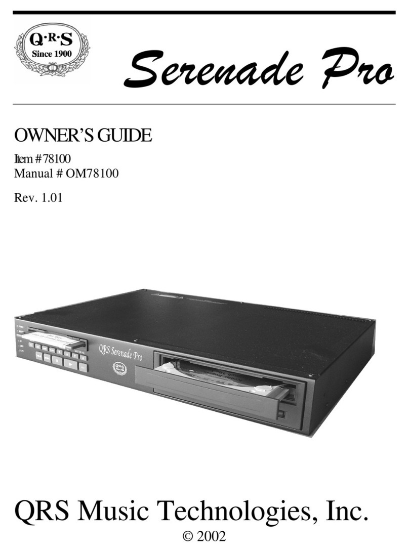 QRS Music Technologies ATP-2 Serenade Pro owner's guide