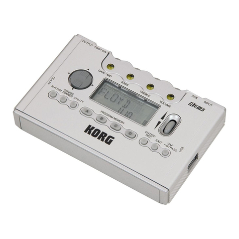 Korg Pandora PX5D User manual