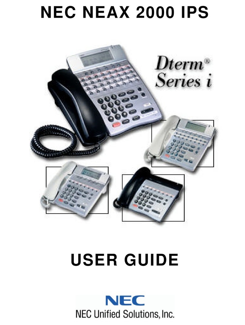 NEC NEAX 2000 User manual