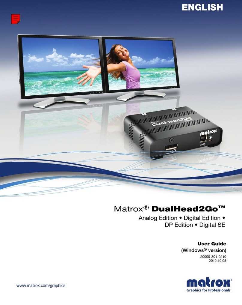 Matrox DualHead2Go user guide