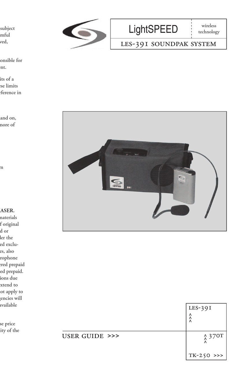 LightSpeed Technologies LES-391 User manual