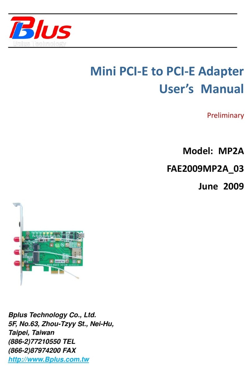 Bplus Technology MP2A User manual